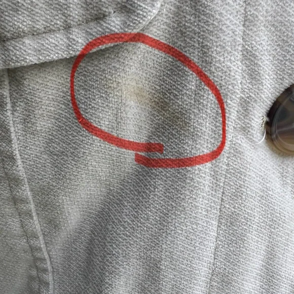 Tommy Jeans Vintage Velvet Trench Coat Khaki Cream Med Cute Great Condition - Picture 12 of 14